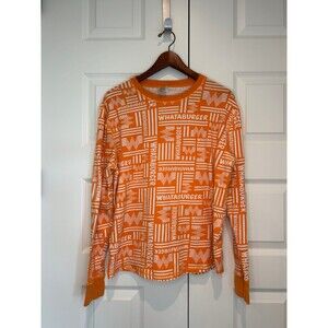 Whataburger PJ Pajama Long Sleeve Top Shirt - Unisex! Medium